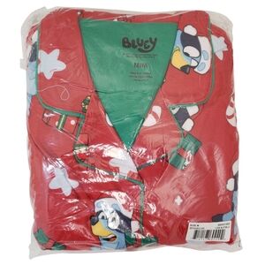 Character Women's 2-Piece Holiday Pajama Set Bluey NWT